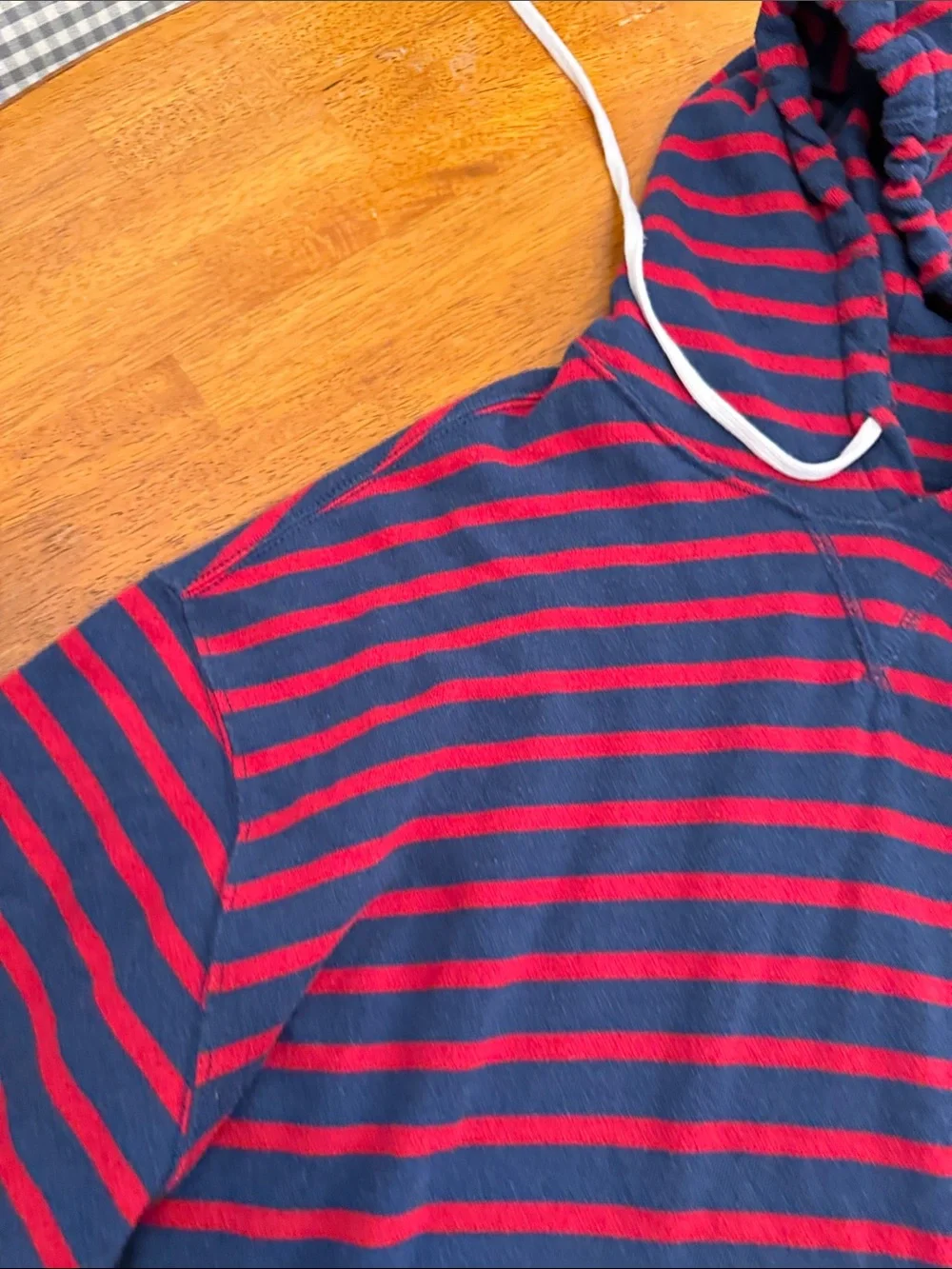 Polo by Ralph Lauren Red & Navy Striped Hooded Sweatshirt xxl